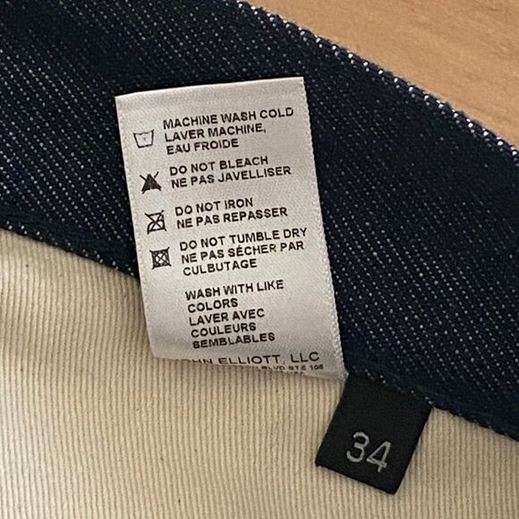 John Elliott Cast 2 Slim Skinny Jeans Iodine Dark Faded Indigo 34 - Picture 12 of 13